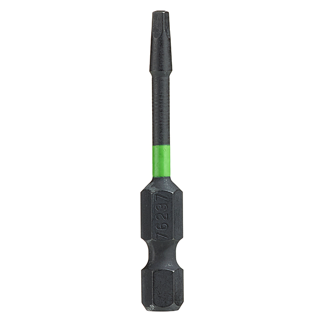 EAB Industrial Torsion Square Screwdriver Bit - Recyclable S2 Spring Steel - 1/4-in Hex Shank - #1 2-in