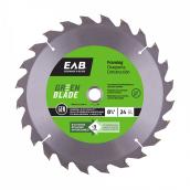 EAB Fine Saw Blade - Circular Shape - Carbide - Lumber Cutting Utilization - 24 Teeth