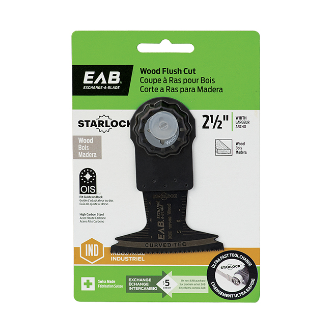 EXCHANGEABLADE EAB Starlock Industrial Oscillating Flush Cut Blade