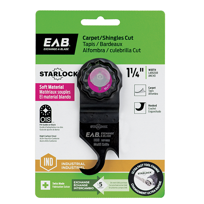 EXCHANGE A BLADE EAB Starlock Oscillating Carpet and Shingles