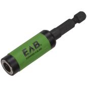 Porte-embouts magnétique pour tournevis EAB, acier allié, noir et vert, tige 1/4 po