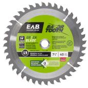 EAB Green RazorTooth Finishing Circular Blade - 7 1/4-in Dia - 40 Tooth