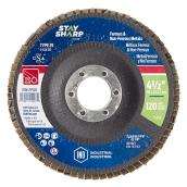 EAB Stay Sharp Industrial Sanding and Cleaning Abrasive Flap Disc - 4 1/2-in Dia - 120 Grit - Type 29 - Aluminum Oxide