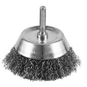 Brosse coupe EAB, acier de carbone, fils ondulés, 1 par paquet, 3 po dia