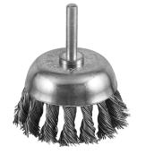 Brosse coupe EAB, acier de carbone, fils noués, 1 par paquet, 2 1/2 po dia