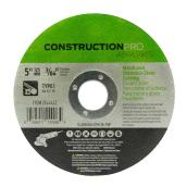 Construction Pro Abrasive Cut Off Wheel with Slim Rim for Metal 3/64 x 5-in