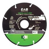 Lame diamantée en acier EAB pour coupe professionnel de métal, 4 po