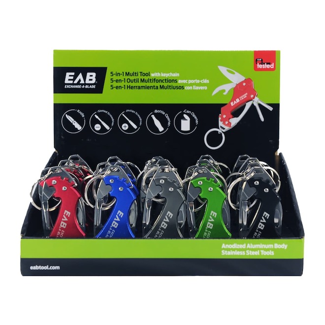 Stay Sharp 5-in-1 Aluminum Multitool w/ Keyring