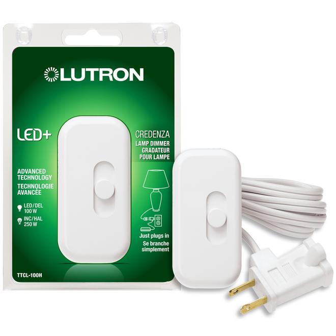 Gradateur Lutron pour lampes blanc