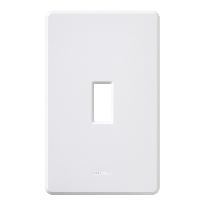 Lutron Fassada 1-Gang White Single Toggle Wall Plate