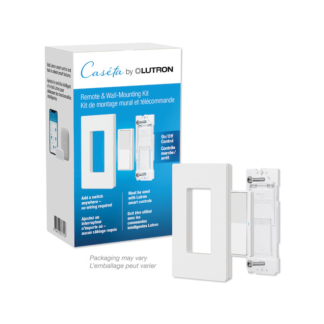 Caséta by Lutron Smart Remote and Wall-Mounting Kit - White