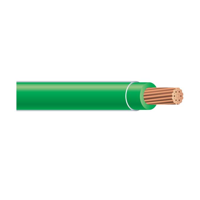 Southwire 6 AWG Stranded Green Copper THHN Wire 47223302
