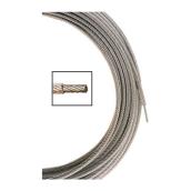 Corde à linge robuste Strata, acier revêtu de PVC, argenté, 3/16 po x 250 pi