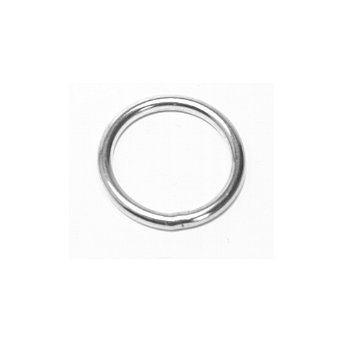 Ben-Mor 3/16 x 1-in Steel Round Rings in Nickel Finish 6/Pack