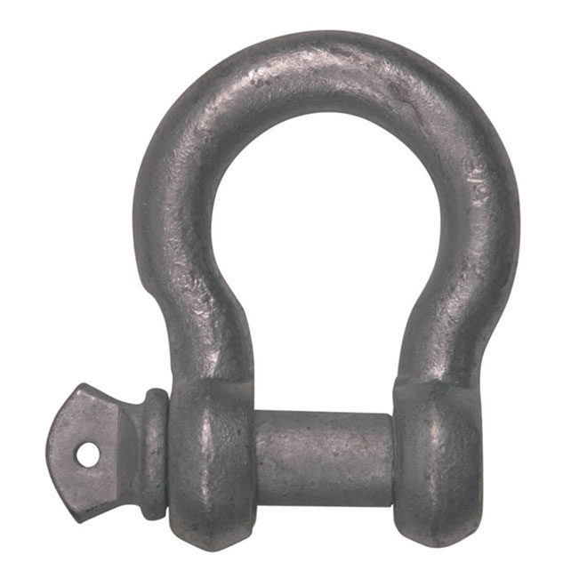 Ben-Mor 1/4-in Galvanized Steel Screw Pin Anchor Shackle with 666-lb Maximum Load Charge