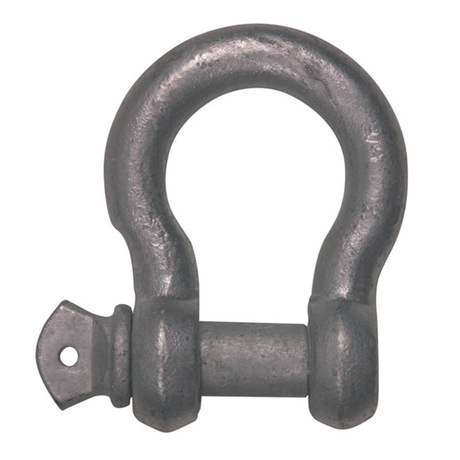 Ben-Mor Screw Pin Anchor Shackle - Galvanized Steel - For 3/8-in dia Rope and Chain - Sold Individually