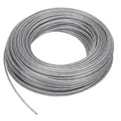 Strata Heavy-Duty Clothesline - PVC-Coated Steel - Silver - 3/16-in x 200-ft