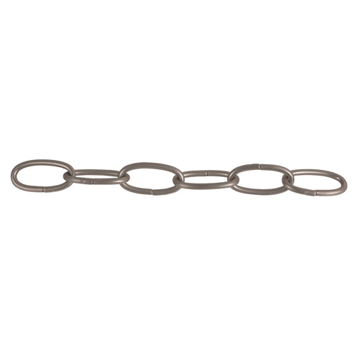Oval Swag Chain #10 x 50' - Max. 45 lb - Satin Chrome