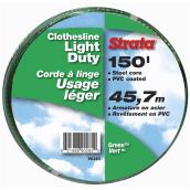 Vinyl Covered Steel Clothesline for Light Use - Green - 150'