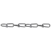 Chaîne à boucle double en acier, 12', max. 255 lb, grade 2/0