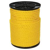 Ben-Mor Twisted Polypropylene Rope 3 Strands Yellow 1/2-in