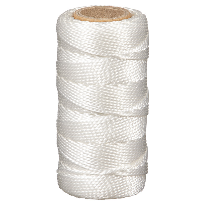 Ben-mor Nylon Seine Twine - 3-Strand Twisted Rope - White - 250-ft L x #18 dia 60111-PRE