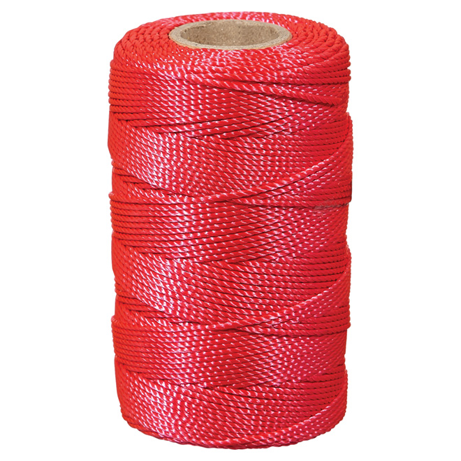 Ben-Mor Nylon Seine Twine - 3-Strand Twisted Rope - Pink - 500-ft L x #18 dia