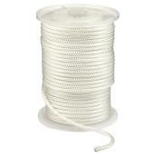 Corde double tressée Ben-Mor, nylon, blanche, 250 pi x 3/8 po