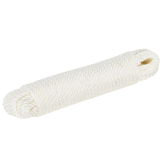 Ben-Mor Twisted Nylon Rope - 3 Strands - White - 50-ft x 1/4-in 60300