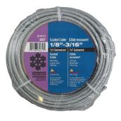 Ben-Mor 1/8 - 3/16-in x 50-ft Clear Galvanized Steel 7x7 Cable