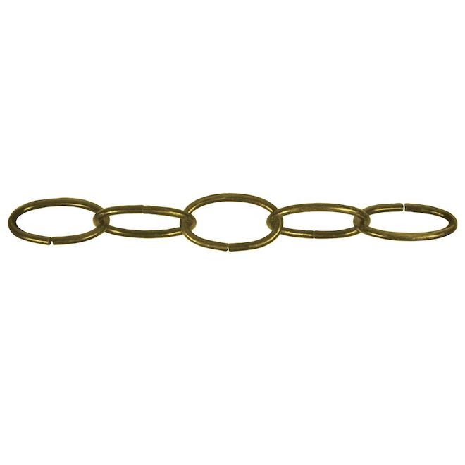 Ben-Mor #10 x 60-ft Brass Oval Decorative Chain