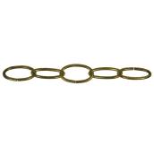 Ben-Mor #10 x 60-ft Brass Oval Decorative Chain