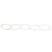 Ben-Mor #10 x 40 pi White Steel Decorative Oval Chain