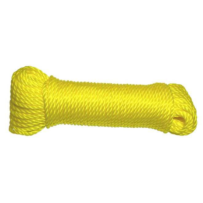 VALU+ 3/16-in x 100-ft Yellow Polypropylen 3-Strand Twisted Rope