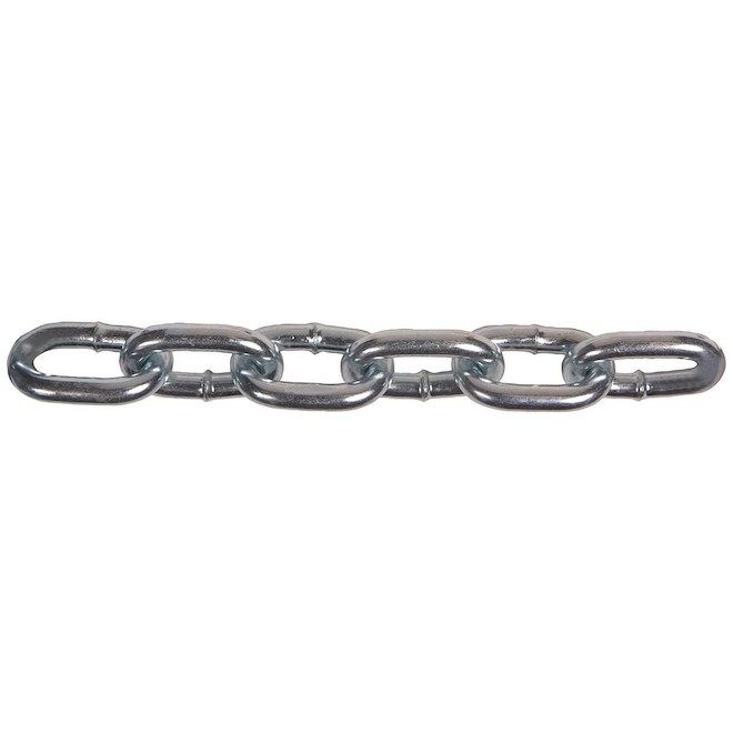 BEN-MOR Steel Chain Grade 30 Zinc-Plated - 1/4-in x 10-ft