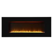 Flamelux Electric Wall Fireplace - 60" x 24" - 1500W - Black