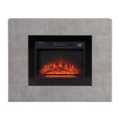 Style Selections Rossa Electric Fireplace with Timer - 23-in - Cement Ash