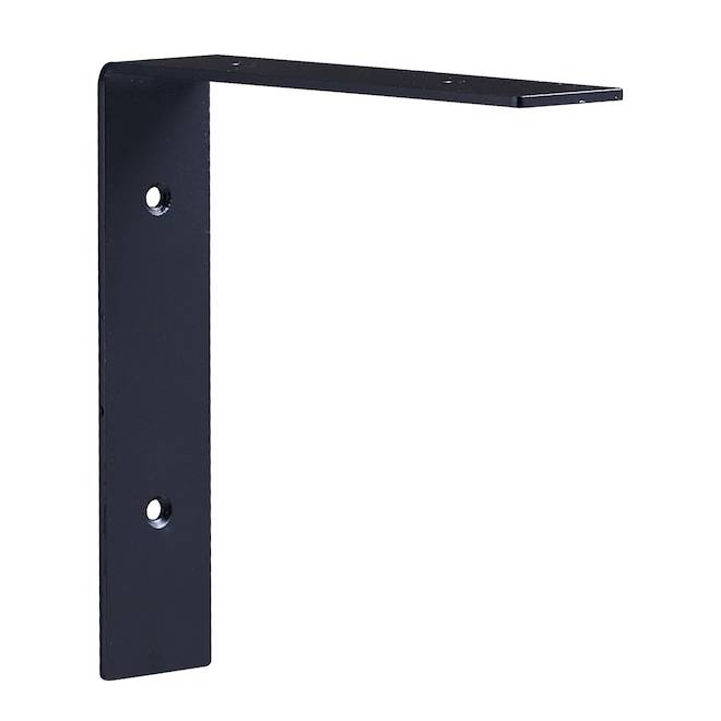 Legacy Home Shelf Bracket in Black Metal - 5.91-in