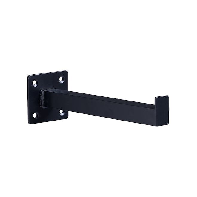 Legacy Home Shelf Bracket in Black Finish Metal - 8.23-in