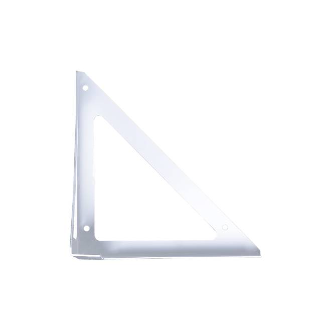 Legacy Home Triangular Shelf Bracket in White Finish Metal - 6.42-in