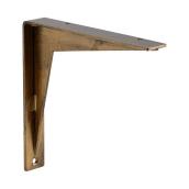 Legacy Home Square Shelf Bracket in Brass Finish Metal - 5.91-in