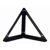 VALU+ 6.4-in L Black Metal Triangular Shelf Bracket - 1/Pk