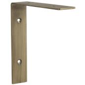 VALU+ 5.9-in Brass Metal L-Shaped Shelf Bracket - 1/Pk