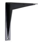 VALU+ 5.91-in L Black Metal Wall-Mounted Shelf Support - 1/Pk