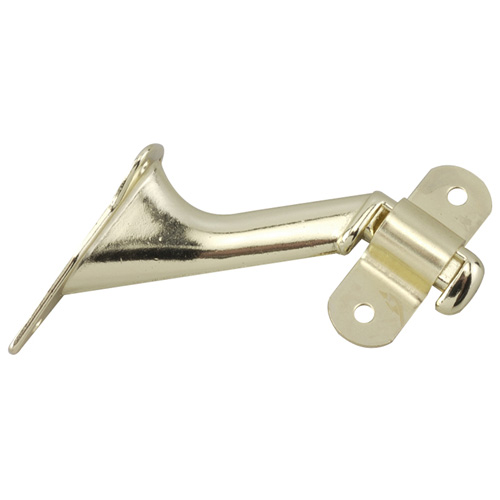 Onward Adjustable Hanger Handrail Bracket - Brass Finish - Steel - 2 1/4-in H x 1 1/4-in W