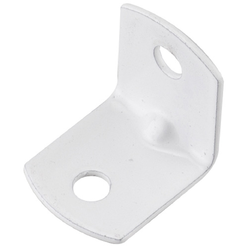 Onward Corner Brace - 3/4-in L x 3/4-in W - Steel - White - 20 Per Pack