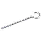 Onward Clothesline Hook with Lag Thread - Zinc-plated Steel - 135-lbs Safe Working Load - 8-in L x 5/16-in dia