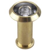 Onward Door Viewer - Steel - Brass - 200° View - 1-3/4-in L x 9/16-in dia