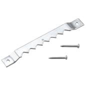 Onward Self Leveling Wall Picture Hangers with Nail - Zinc Finished Steel - 1 5/8-in L - 20-lb Capacity - 6 per Pack