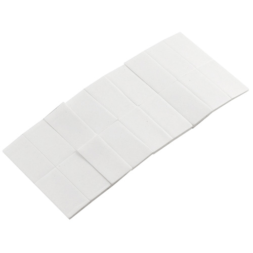 Onward Double-faced Adhesive Pads - 1-in L X 1 2-in W- Polymer - White 